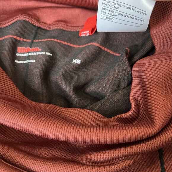 Wilson Athletic Shorts Long Running, Tennis, Active Orange Size Small - Picture 6 of 6